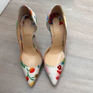 Authentic Christian Louboutin floral print- OBO